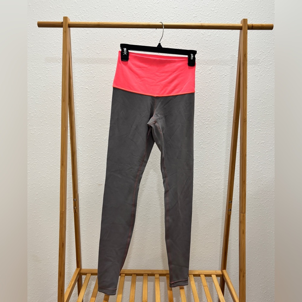 lululemon athletica Gray and Pink Leggings